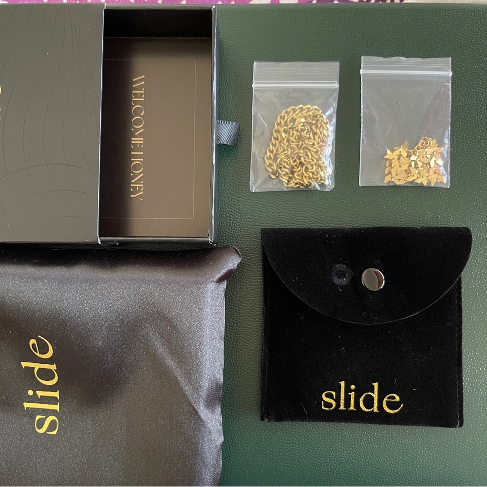 Slide Jewelry Necklace and Bracelet Combo